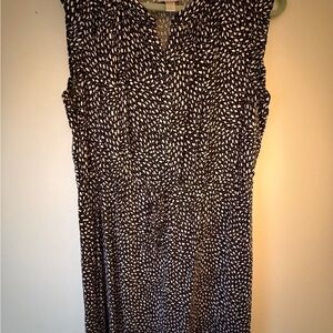 LOFT Black and White Mini Dress